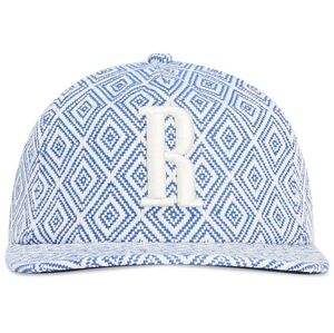 Rhude Blue and White Patterned Hat